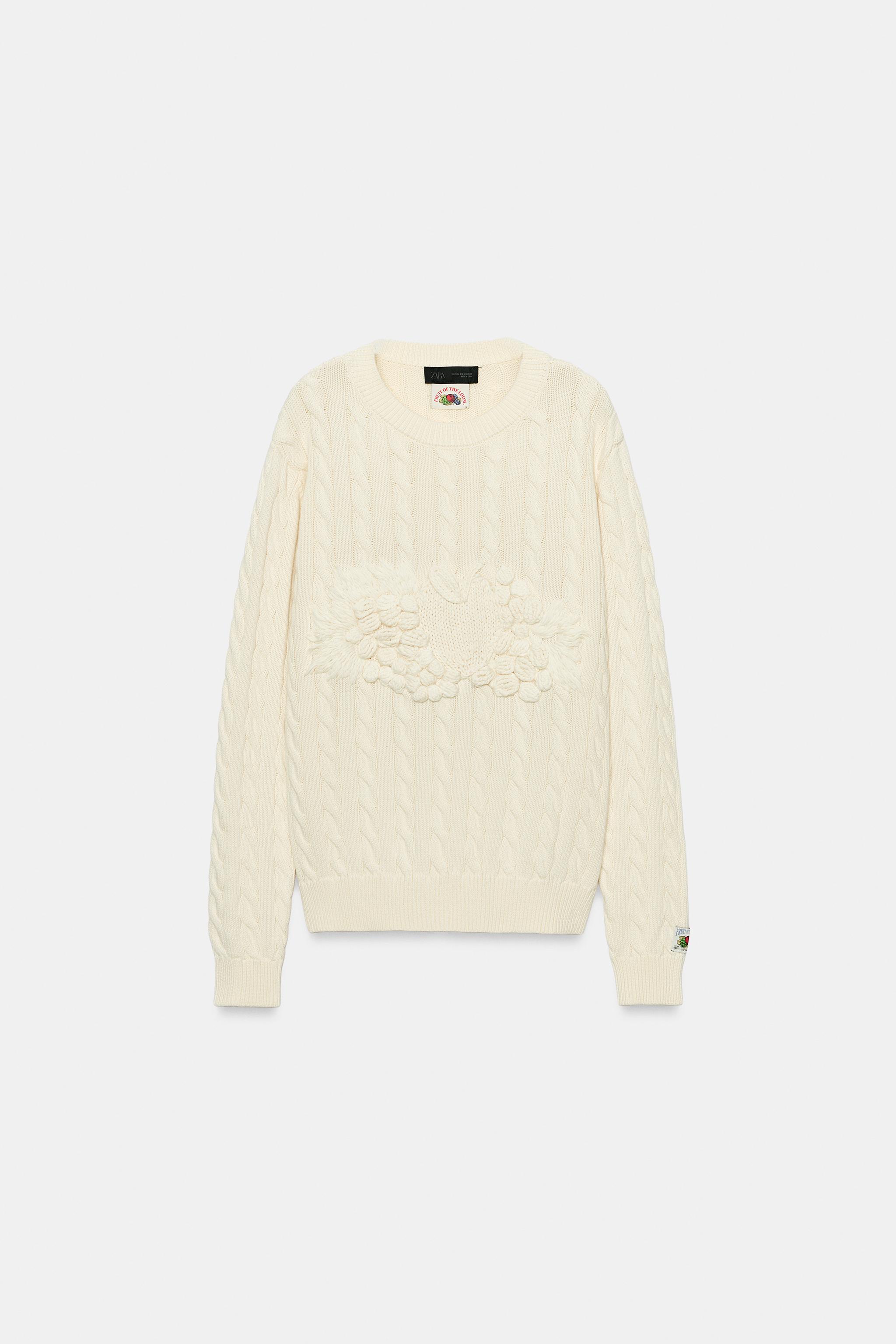 PULL EN MAILLE TORSADÉE STRUCTURÉE FRUIT OF THE LOOM™