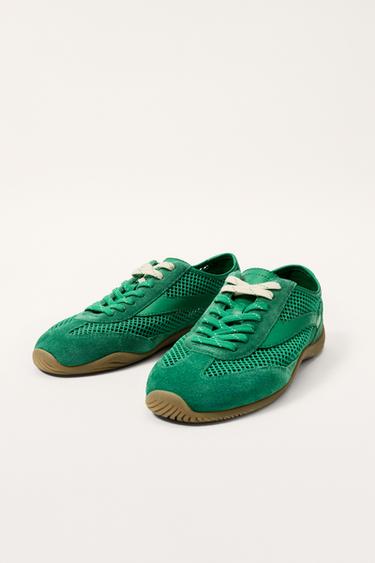 BASKETS STYLE RÉTRO ÉDITION LIMITÉE - Vert de Zara - Image 3