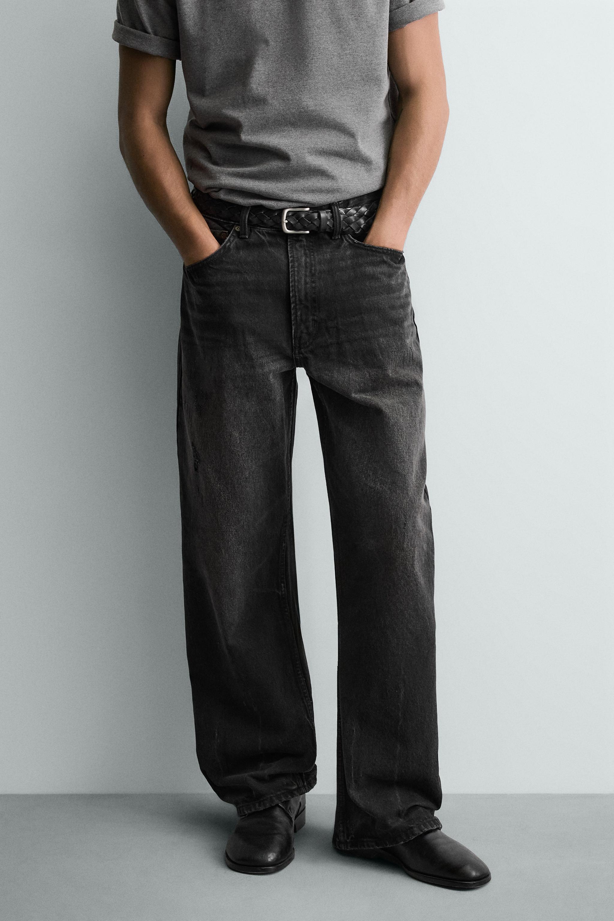LOOSE FIT JEANS - Charcoal | ZARA United States