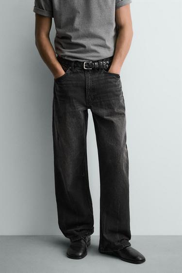 LOOSE FIT JEANS - Charcoal by Zara