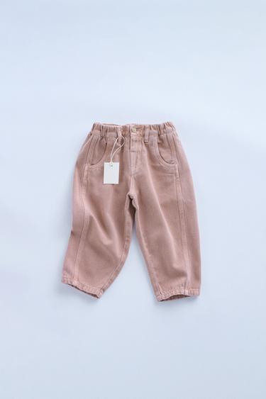 ZARA TIMELESS - TWILL TROUSERS WITH LINEN BLEND - Pink by Zara - Image 0