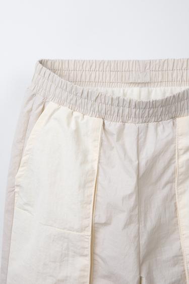 CONTRAST TECHNICAL JOGGERS - Light ecru by Zara - Image 3
