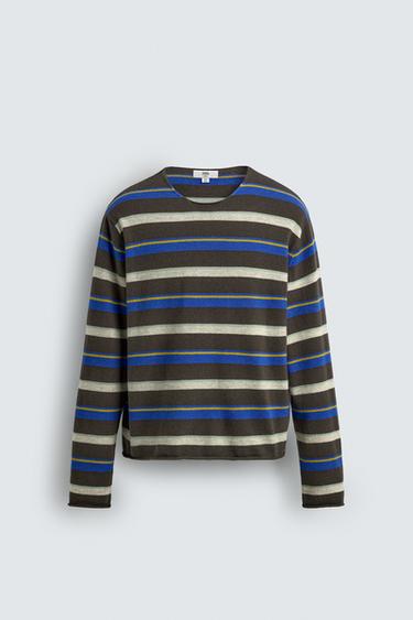Zara LIMITED EDITION STRIPED JACQUARD JUMPER - striped