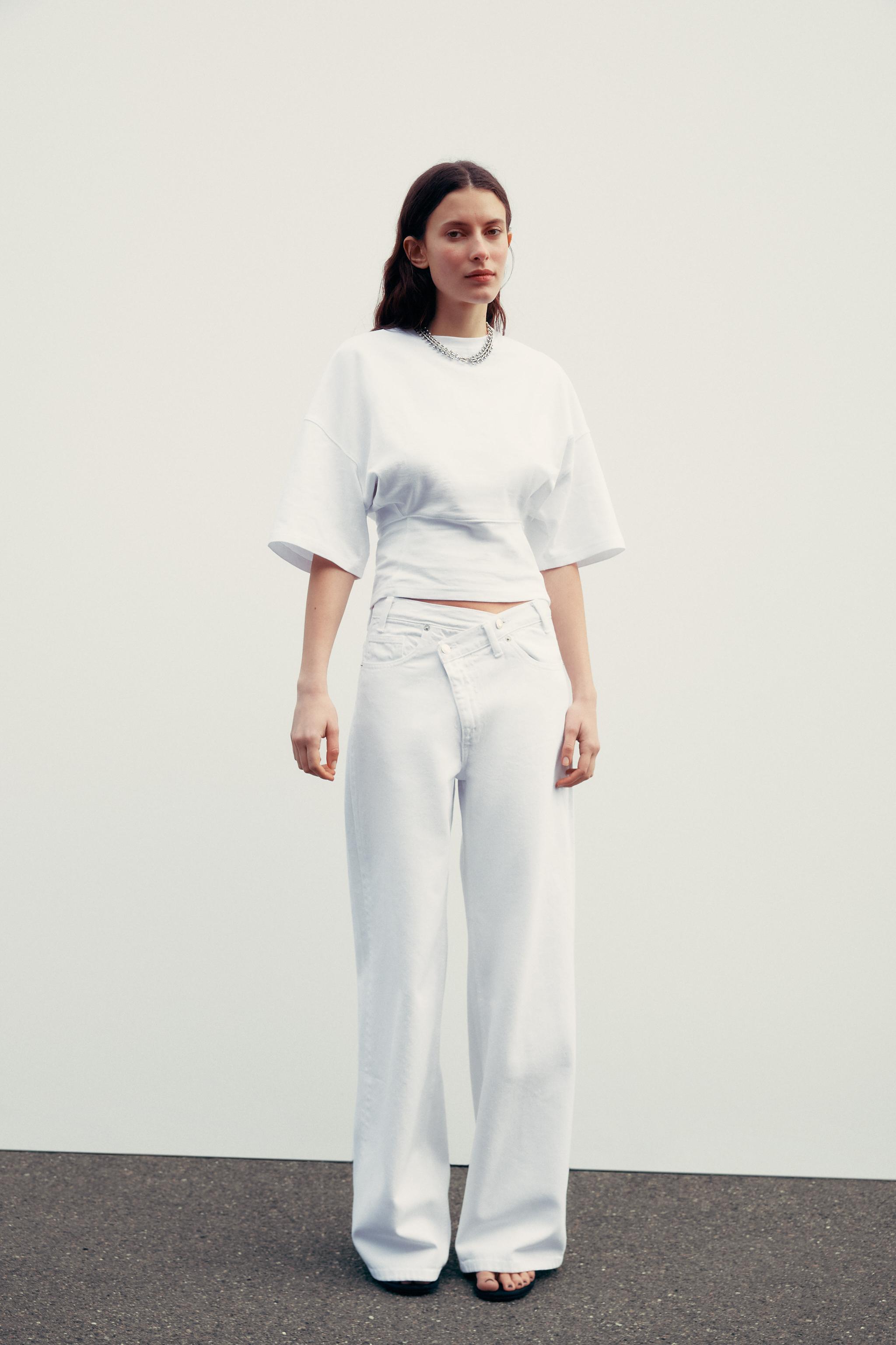 FITTED WAIST T-SHIRT - White | ZARA United States