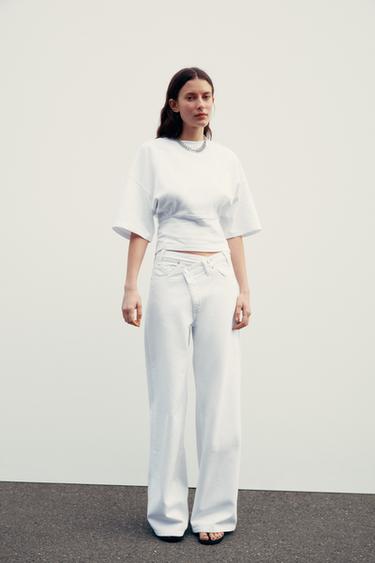 FITTED T-SHIRT - White by Zara - Image 0