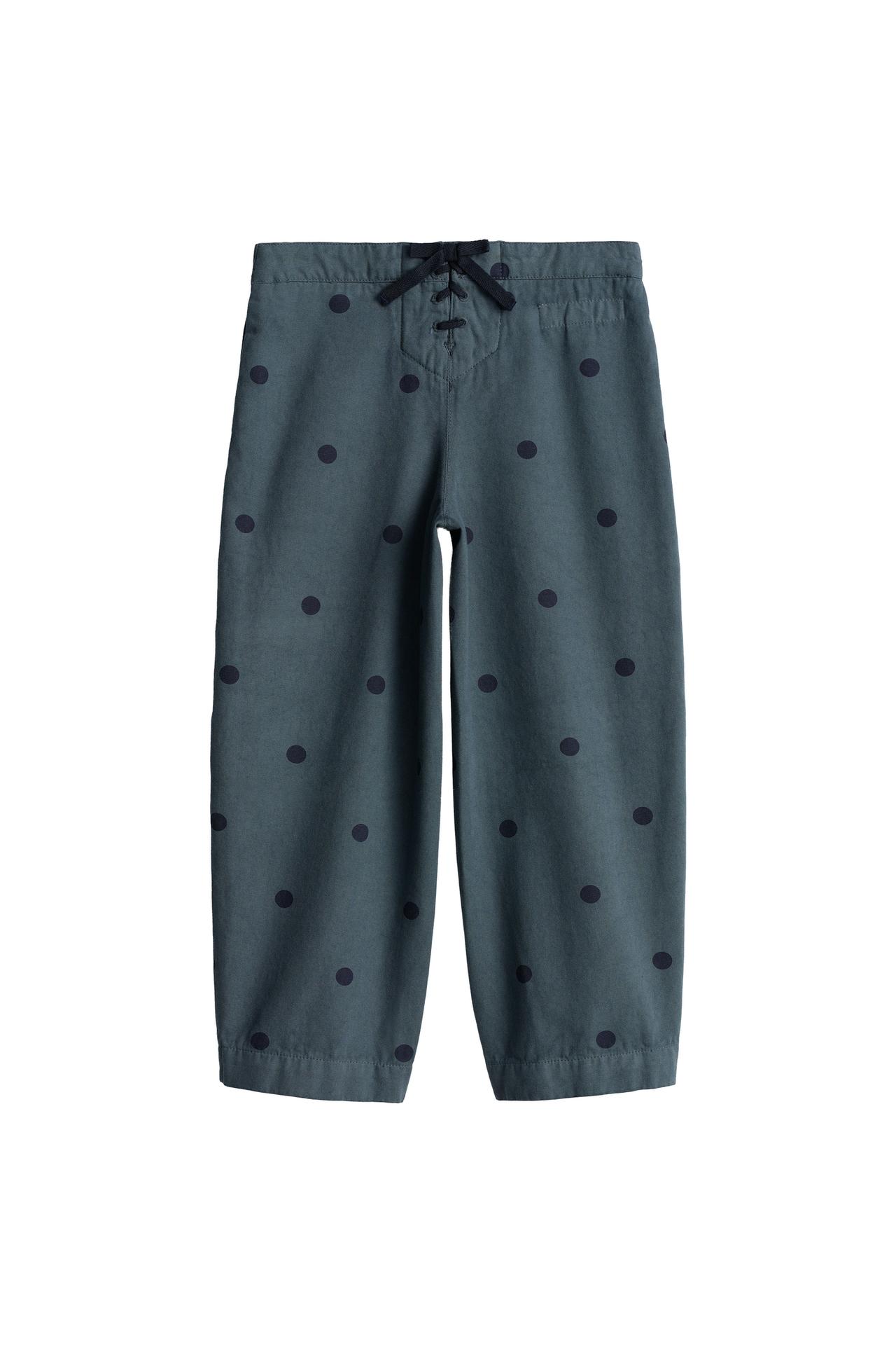 LIMITED EDITION BUTTON BALLOON TROUSERS WITH POLKA DOT PRINT