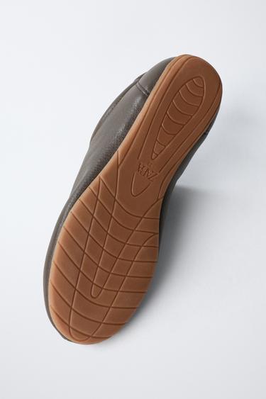 CHAMPION ® X ZARA LEATHER DERBY SHOES - Brown by Zara - Image 6