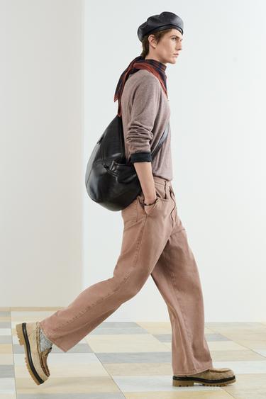 KNTTD LTHR BRCLT - Dark brown by Zara