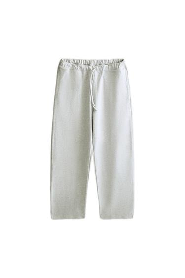 COTTON TROUSERS - Grey by Zara