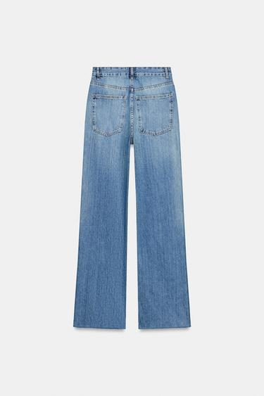JEAN TRF WIDE LEG TAILLE HAUTE - Bleu de Zara - Image 6