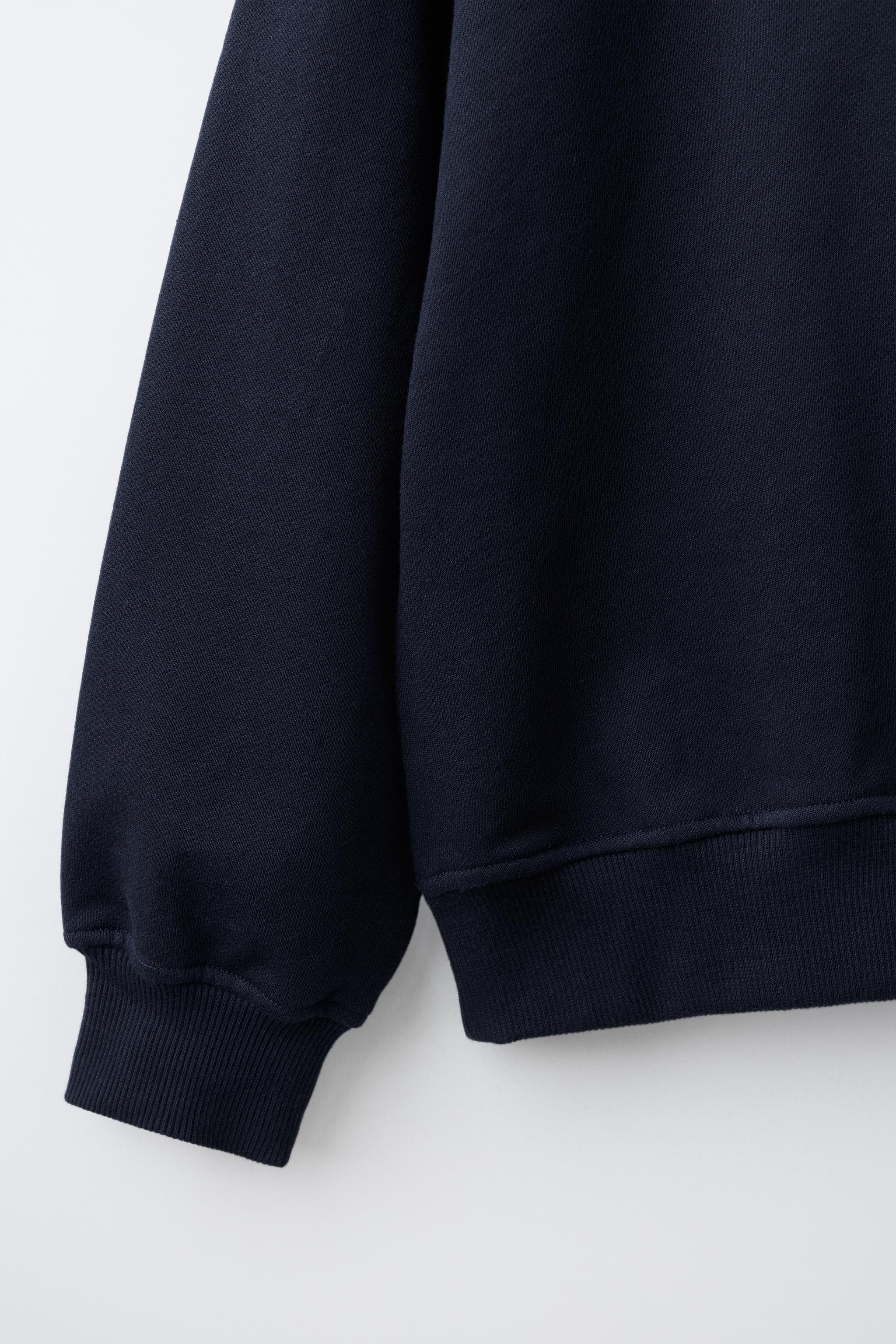 Детские худи Zara DOUBLE COLLAR SWEATSHIRT — фото 4