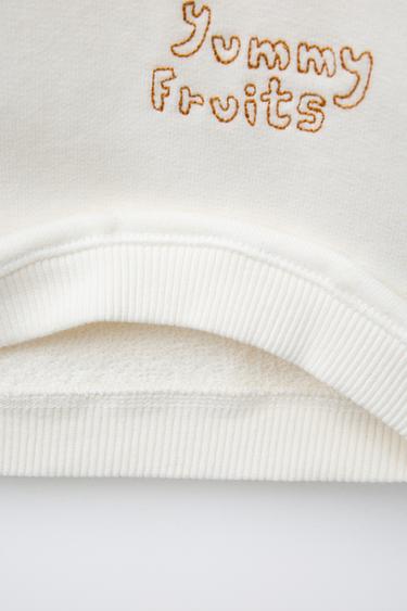 FRUIT PATCH SWEATSHIRT - Oyster-white de Zara - Image 3