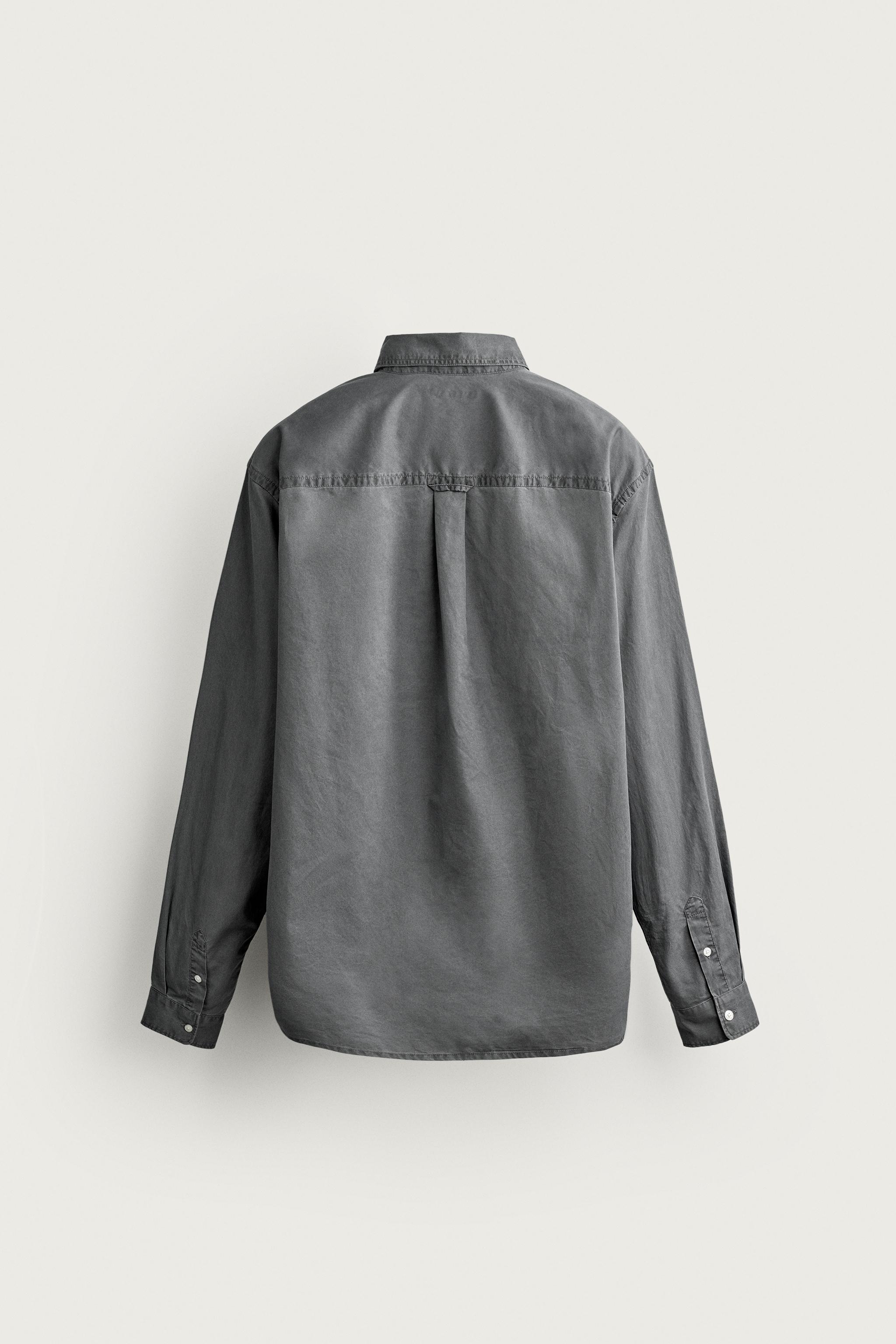 WASHED RELAXED-FIT SHIRT