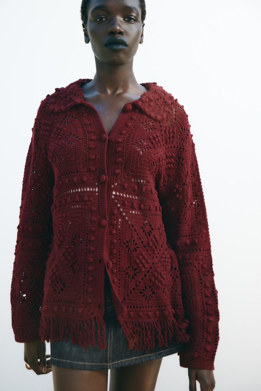 CROCHET KNIT CARDIGAN