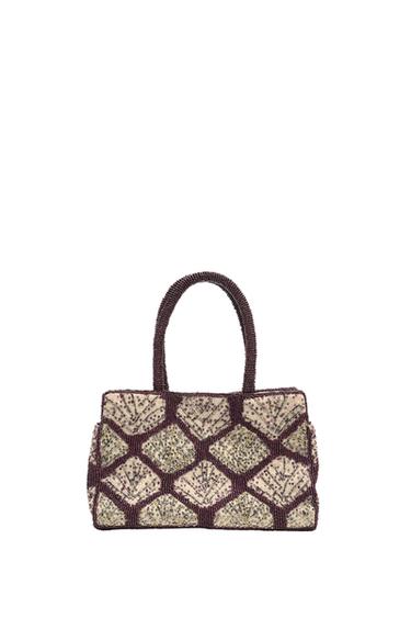 BEADED SPARKLE TOTE BAG - Multicoloured by Zara