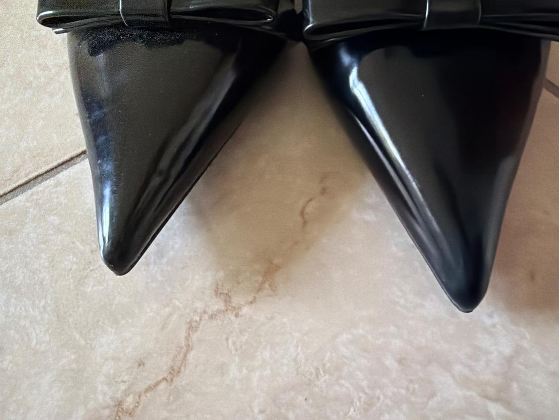 SLINGBACK NERE CON FIOCCO - Image 4