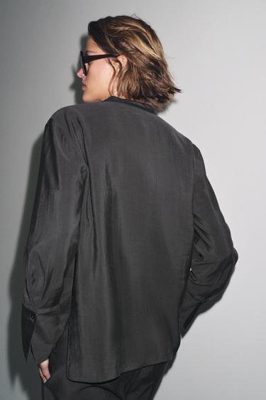 CHEMISE FLUIDE ZW COLLECTION - Plomb de Zara - Image 2