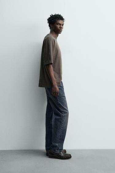 JEANS STRAIGHT ANKLE FIT - Indigo de Zara - Image 3