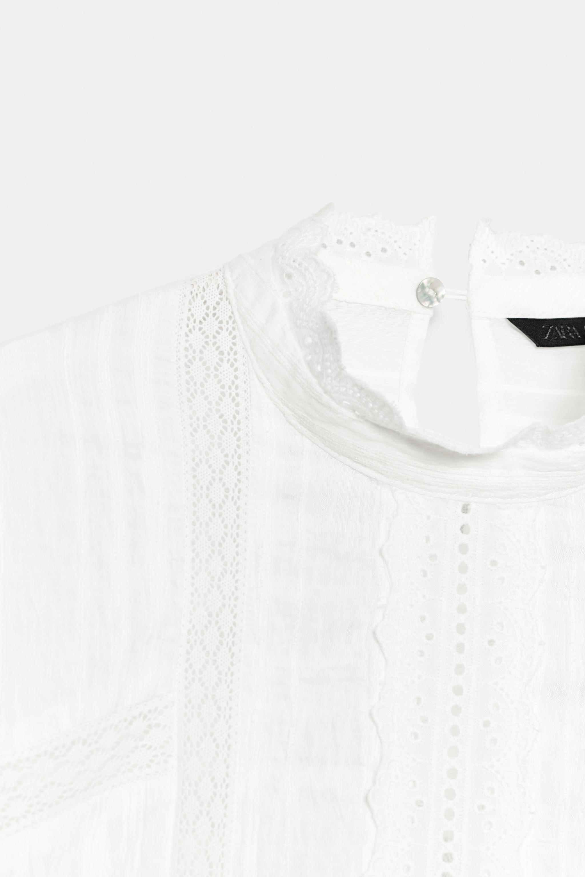 BLOUSE ROMANTIQUE À BRODERIES