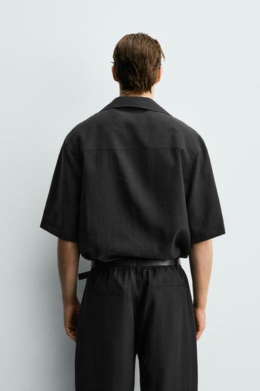 CHEMISE FLUIDE COUPE DÉCONTRACTÉE - Noir de Zara - Image 2