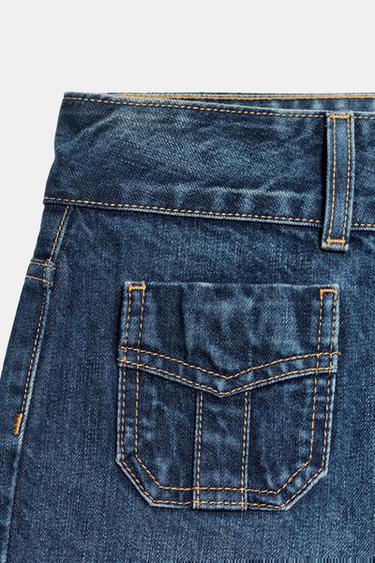 JEAN TRF TAILLE BASSE À POCHES - Bleu marine de Zara - Image 7