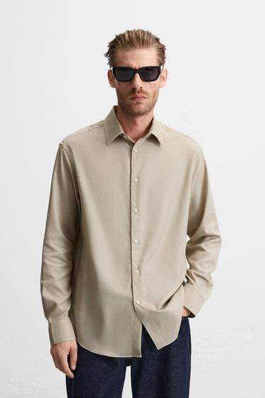 EASY CARE TEXTURED SHIRT - Light beige by Zara