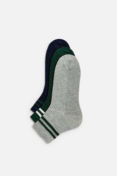PAKKE MED 3 PAR STRIBEDE STRØMPER - diverse fra Zara