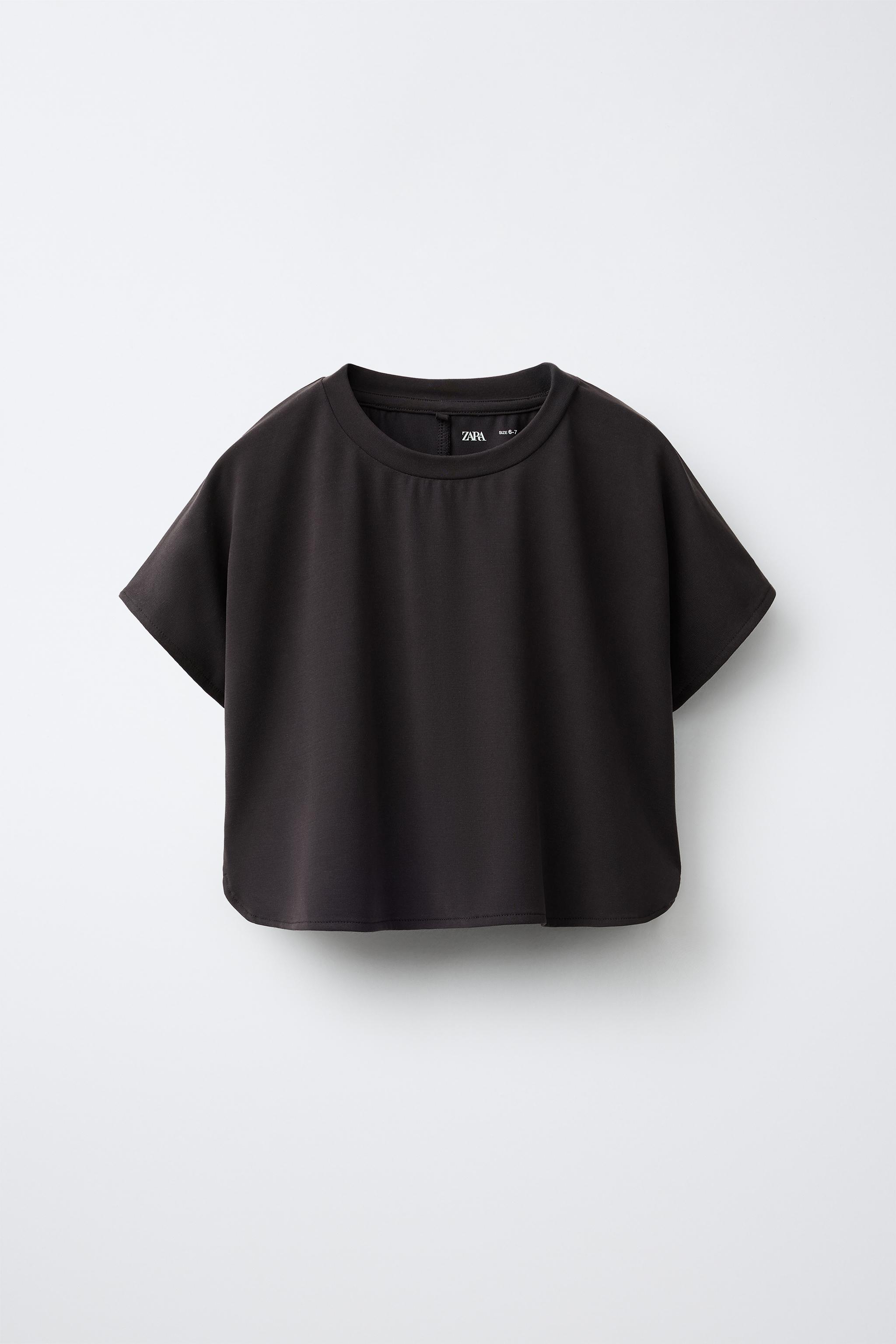 Детские футболки Zara SPORTY FLOWY MODAL T-SHIRT