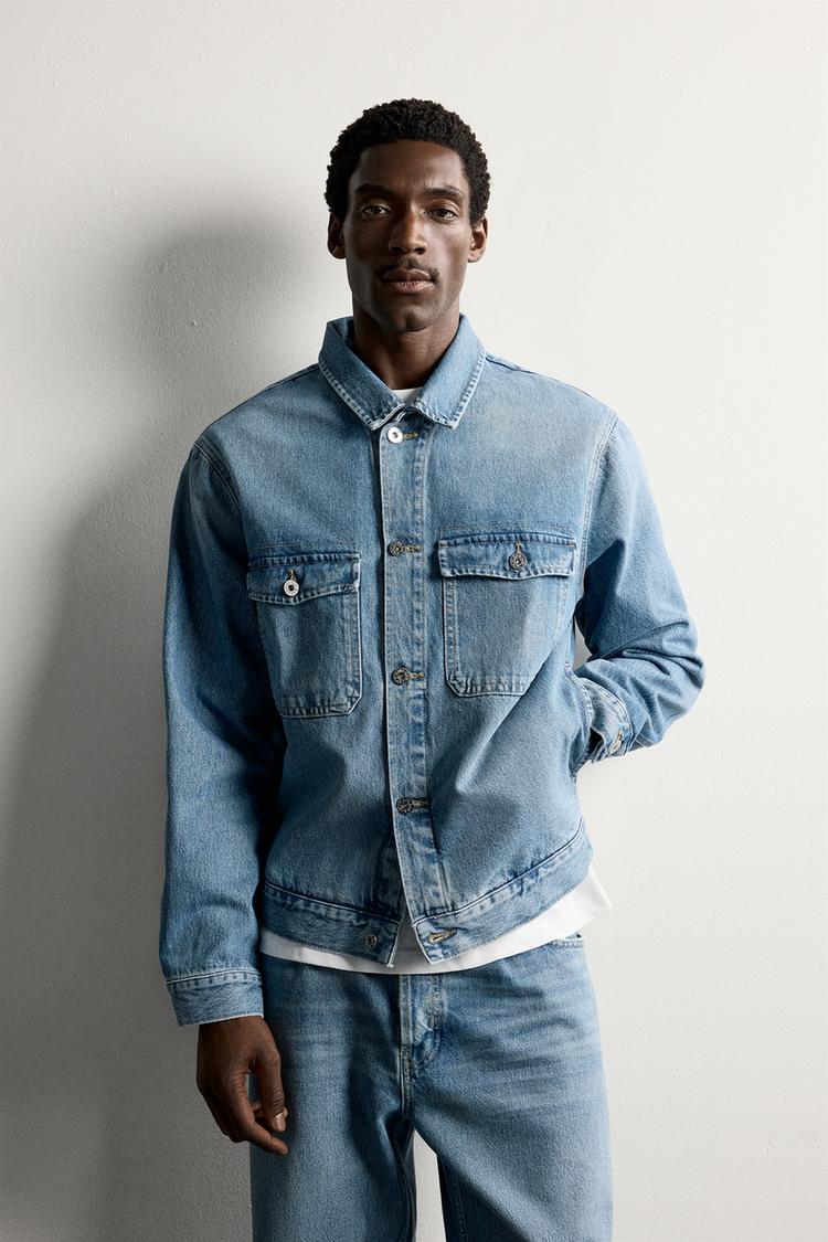 CAZADORA DENIM CROPPED FIT