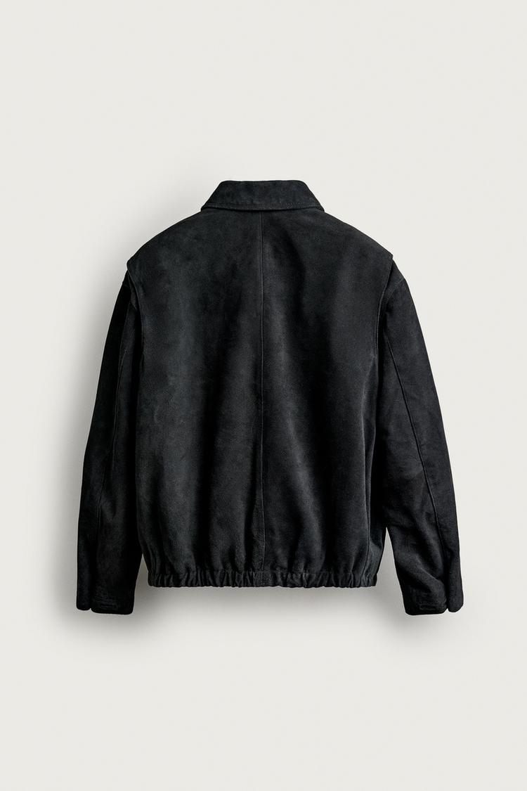 Chaqueta de piel de ante dividida Aaron Levine x Zara 3