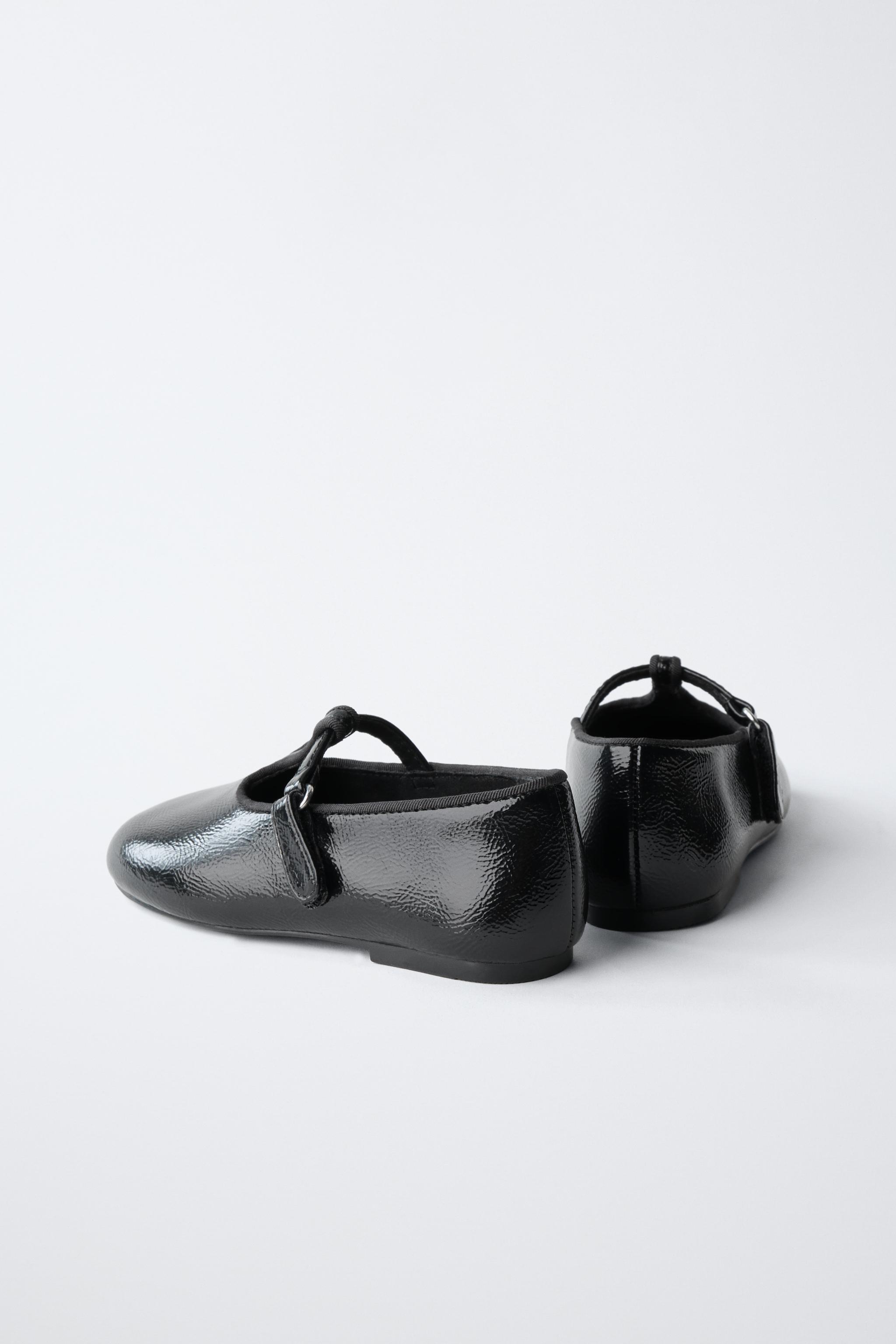 Обувь Zara PATENT BUCKLE BALLET FLATS — фото 5