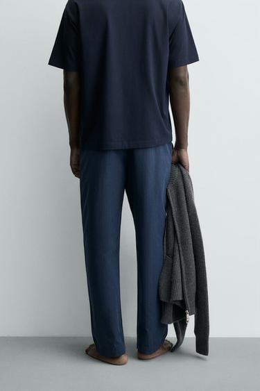 COMBINED STRIPED PYJAMA SET - Navy blue by Zara - Image 4