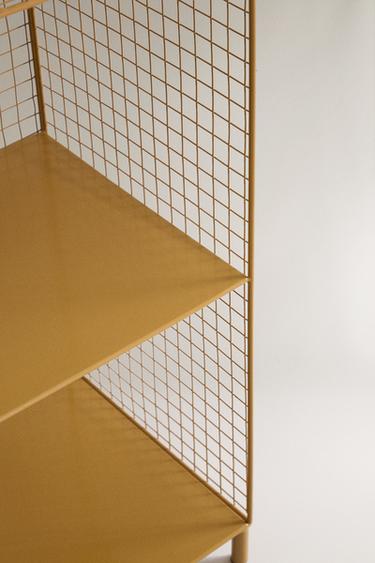 CHILDREN’S HORIZONTAL METAL SHELVING UNIT - Mustard by Zara - Image 2