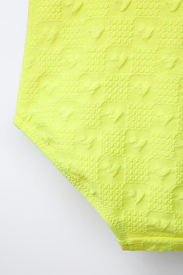 2-6 ANS/ MAILLOT DE BAIN CŒURS - Jaune fluo de Zara - Image 3