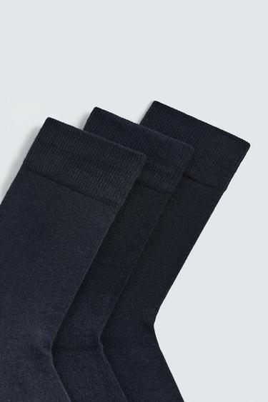 LOT DE 3 CHAUSSETTES LÉGÈRES - Bleu marine de Zara - Image 2