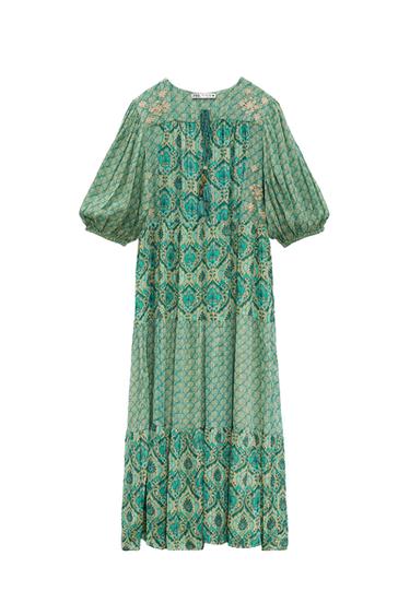 LONG PRINTED DRESS