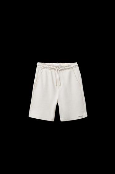 COMFORT PLUSH BERMUDA SHORTS - Light ecru by Zara