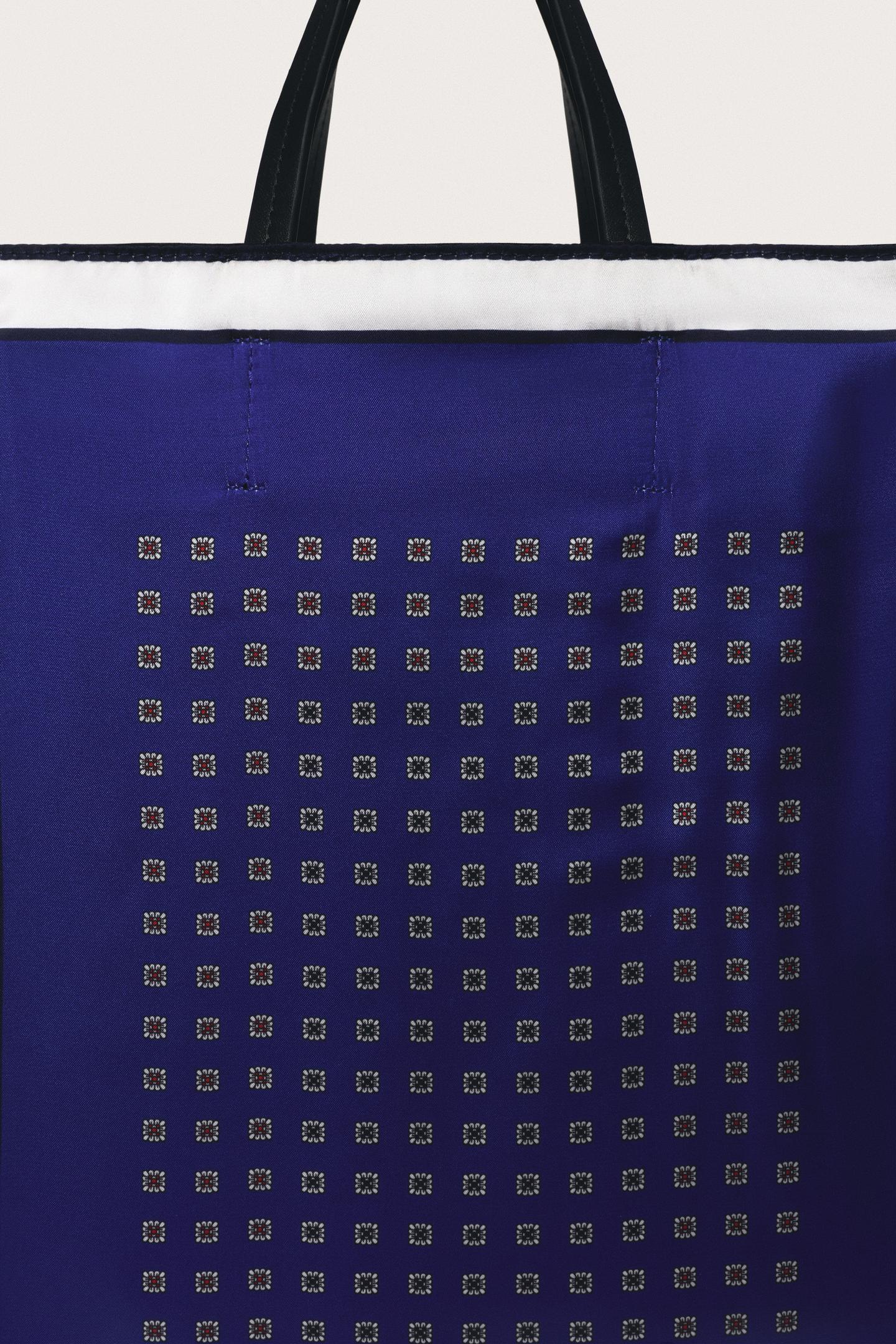 Женская сумка Zara Limited Edition Leather Detail Handbag, цвет: Разноцветный — фото 5