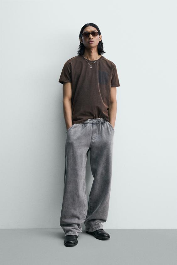 WASHED TEXT PRINT T-SHIRT from Zara - $45.90