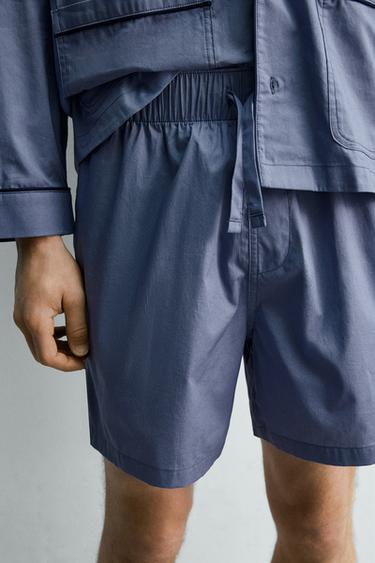 ENSEMBLE PYJAMA SHORT AARON LEVINE X ZARA - Bleu ciel de Zara - Image 6