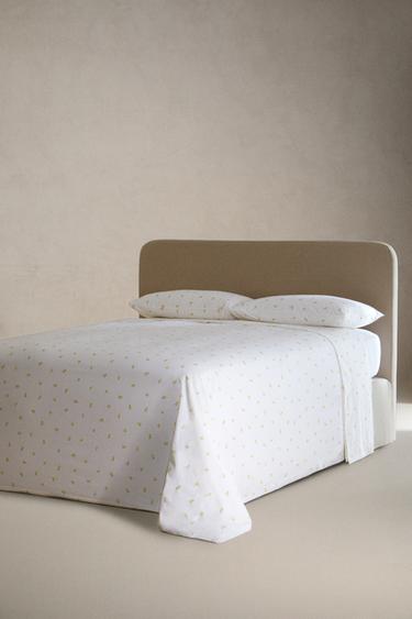 MIMOSA PRINT COTTON DUVET COVER - Oyster-white by Zara - Image 1