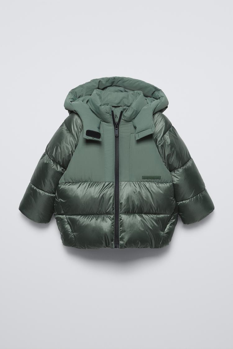 WATER-REPELLENT QUILTED JACKET Mid-green ZARA South Africa