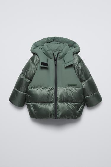 WATER-REPELLENT QUILTED JACKET - Mid-green by Zara - Image 0