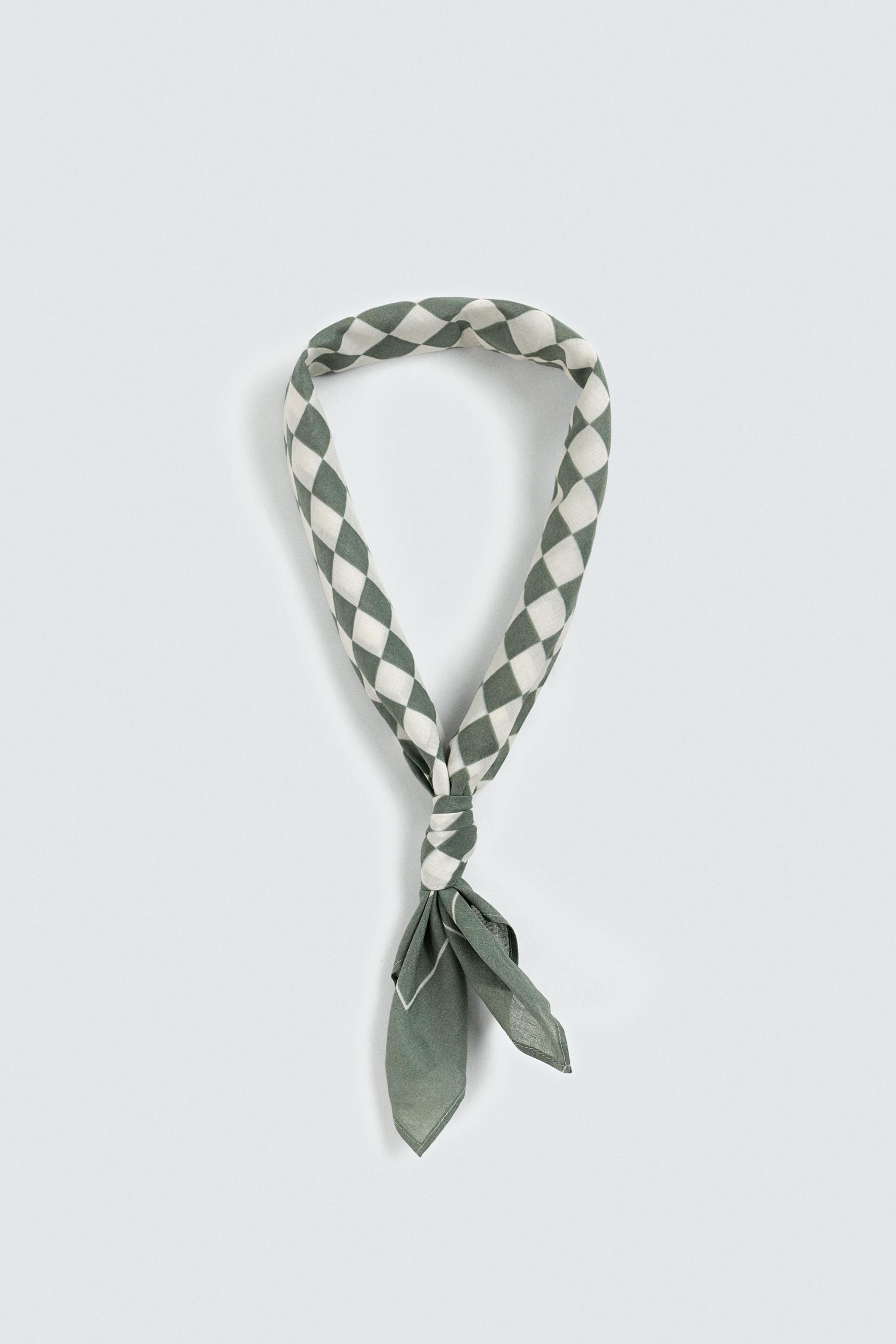 PLAID PRINT BANDANA - Red | ZARA United States