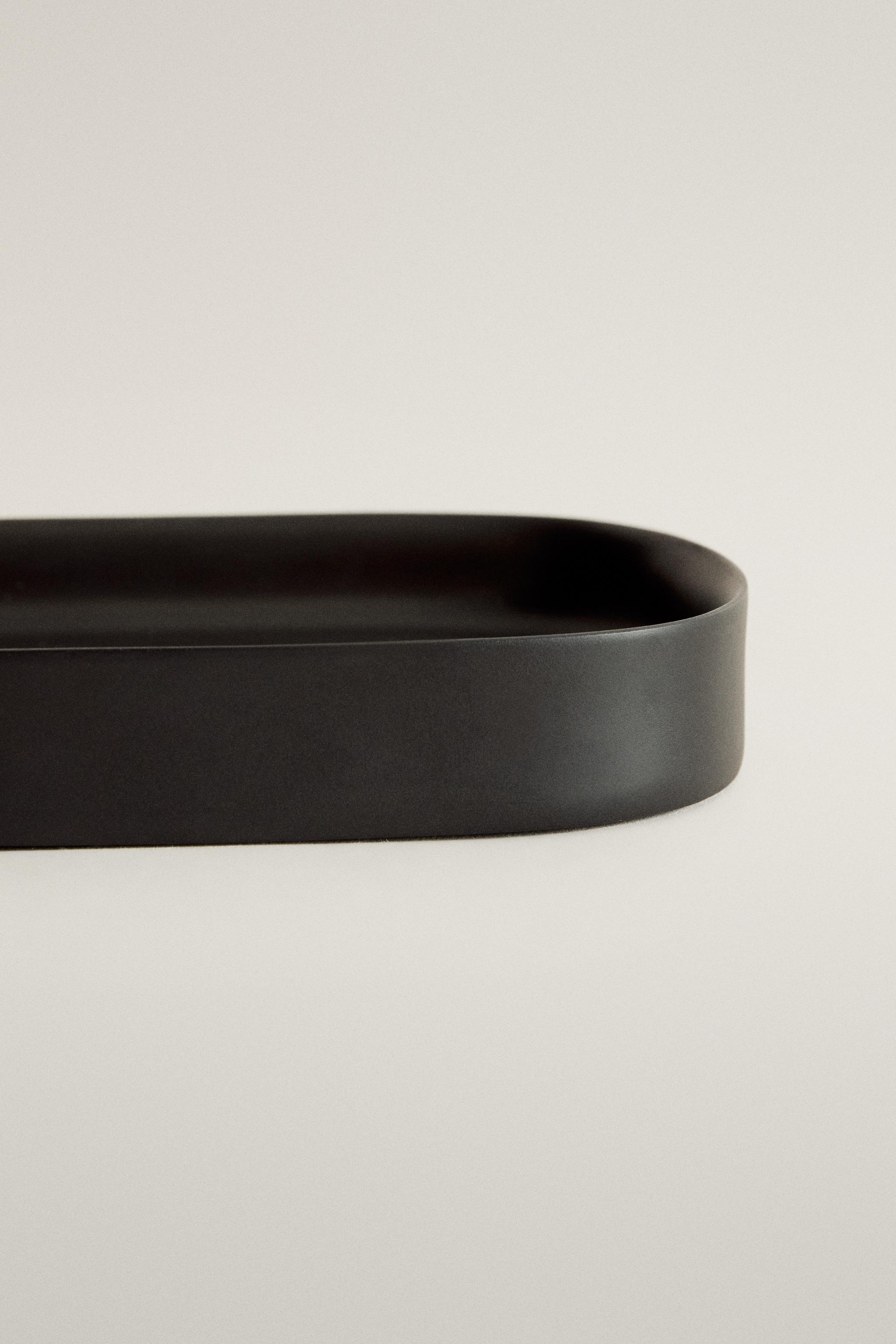 PORTE-SAVON RÉSINE NOIR