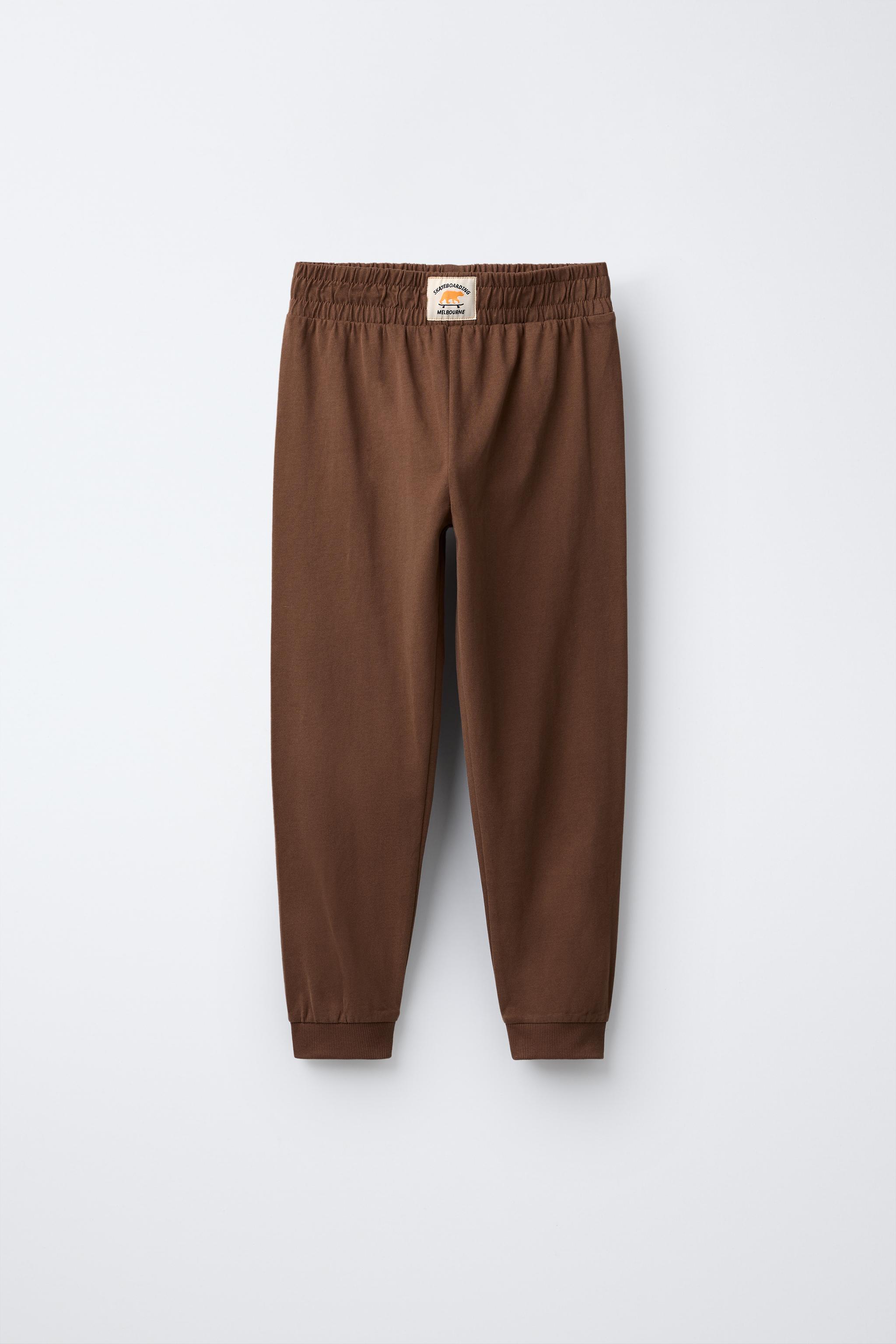 6～14歳/スケート柄パジャマ - ブラウン | ZARA Japan / 日本