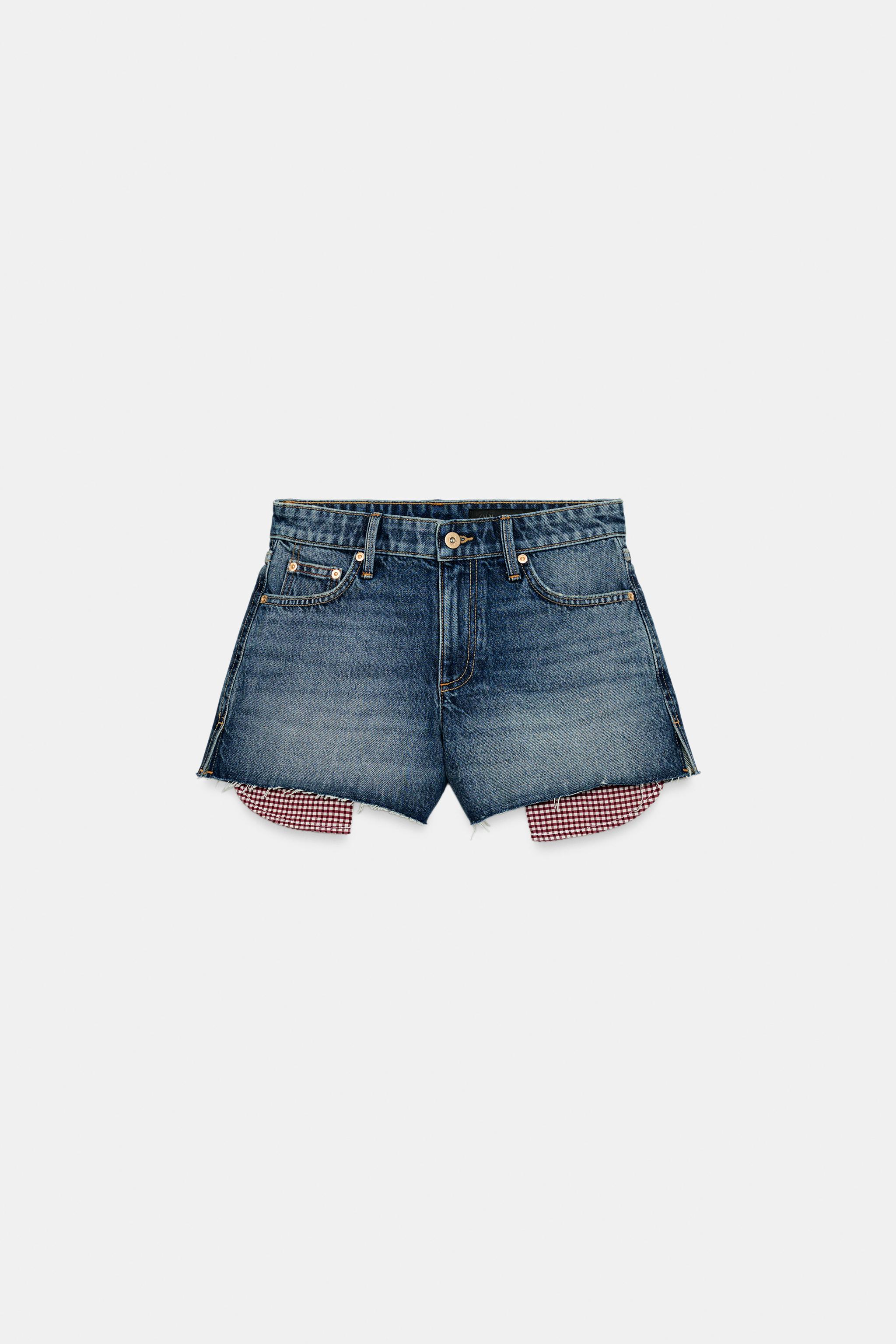 Z1975 FRAYED HEM MOM FIT SHORTS