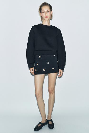 Zara SHORT SKIRT - Black