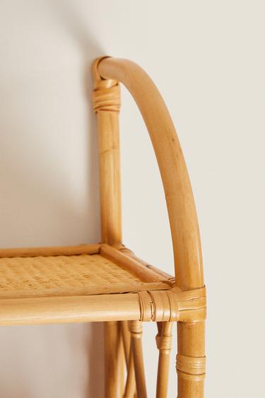 CHILDREN’S RATTAN WALL SHELVING UNIT - Light beige by Zara - Image 1