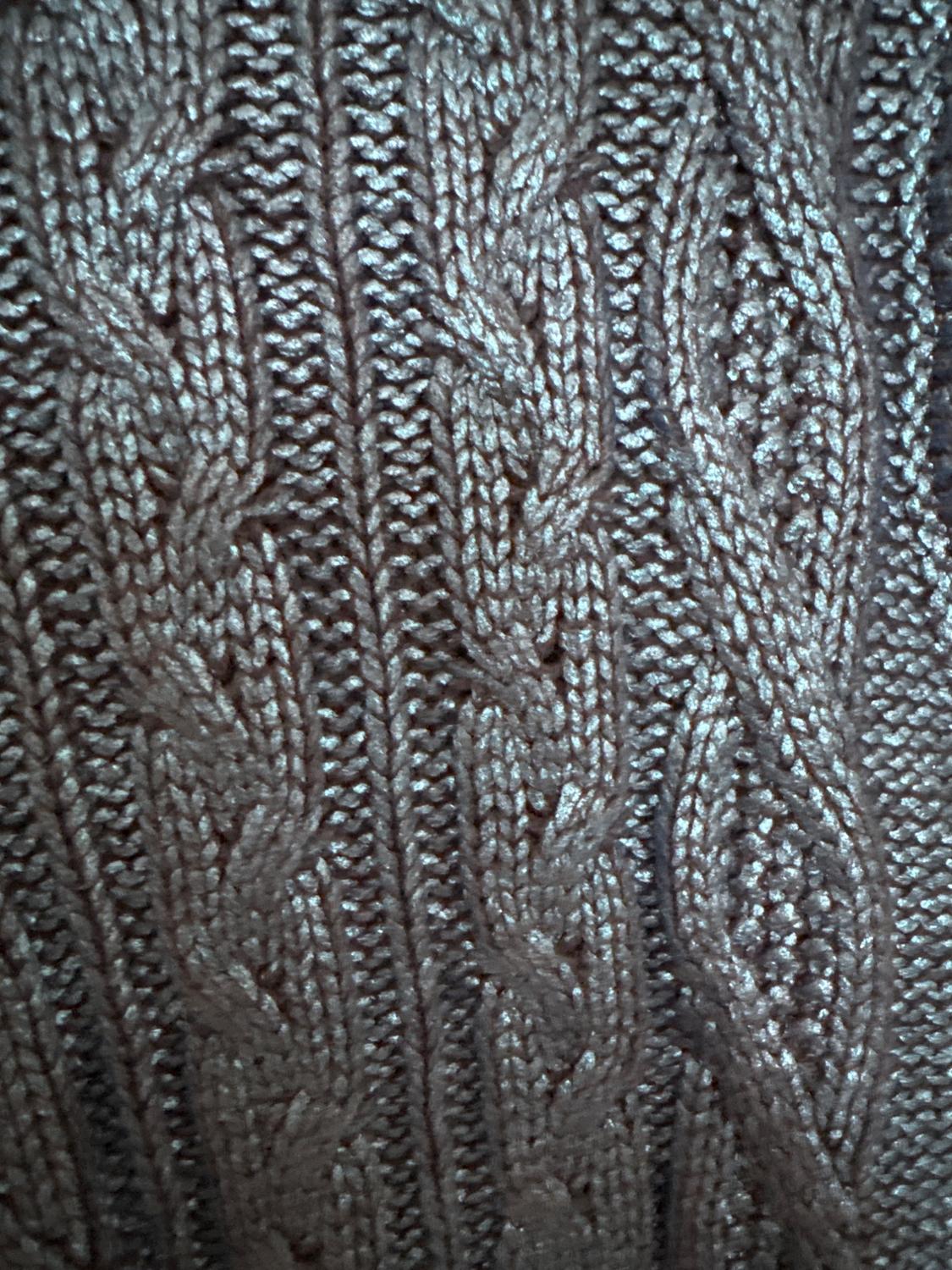 CABLE KNIT METALLIC VEST - Image 3